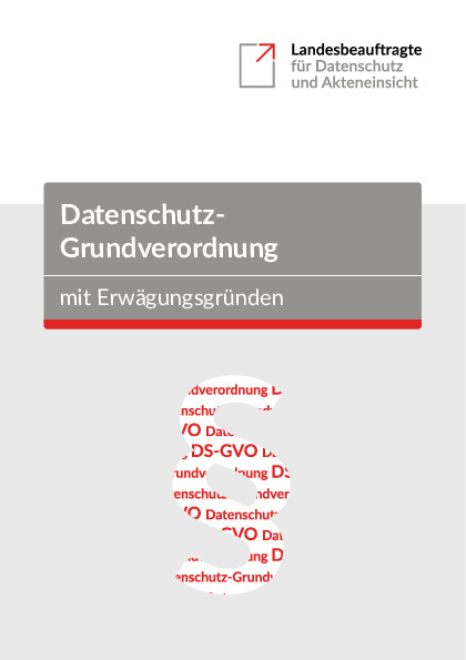Bild vergrößern (Bild: Datenschutz-Grundverordnung)