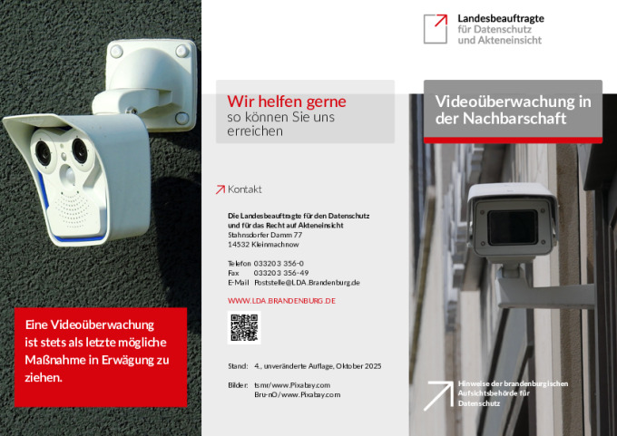 Bild vergrößern (Bild: Videoüberwachung in der Nachbarschaft (barrierefrei))