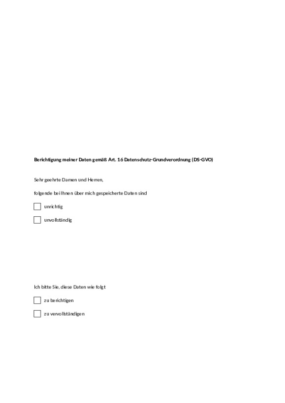 Bild vergrößern (Bild: Berichtigung meiner Daten (barrierefrei))