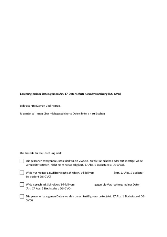 Bild vergrößern (Bild: Löschung meiner Daten (barrierefrei))