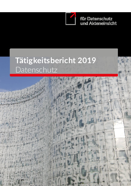 Bild vergrößern (Bild: PDF-Datei des Tätigkeitsberichts Datenschutz 2019)